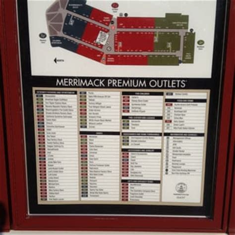 merrimack premium outlets store list